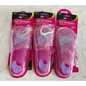 AirPlus Womens 3/4 Length Gel Orthotic 3 Pairs Size 5-11 NEW